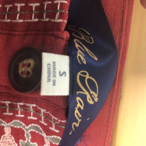 Francesca’s Denna Button Embroidered Mini Skirt S - Picture 4 of 9